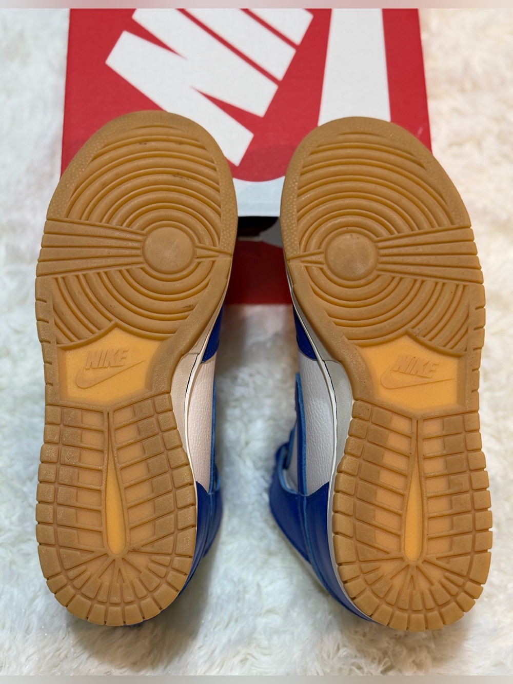Men’s Nike Dunk High Retro SE Phantom Racer Blue Gum - Size 9.5 - FV6612 - Picture 8 of 10